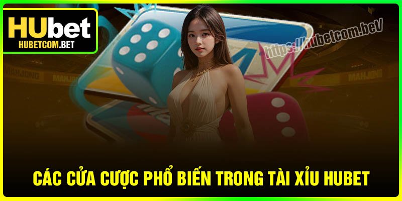 Các cửa cược phổ biến trong Tài Xỉu Hubet